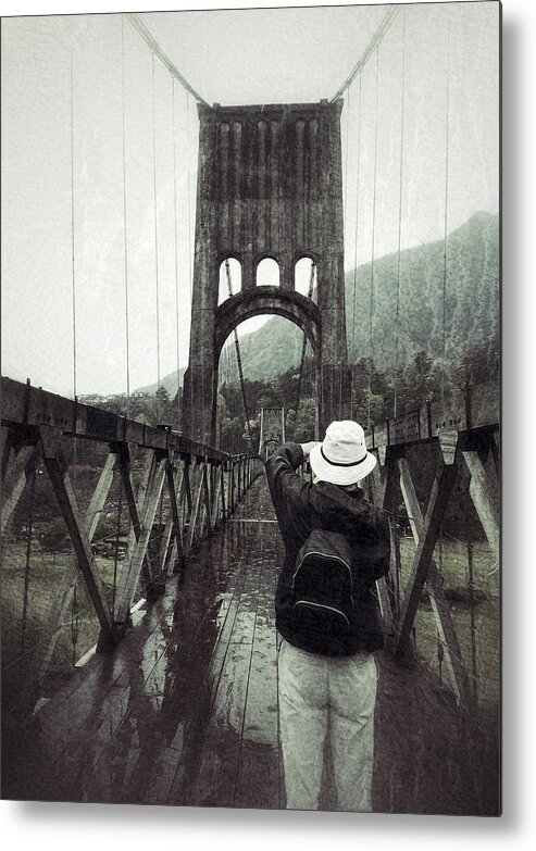 Drawbridge Metal Print featuring the photograph Bridge Stop by HweeYen Ong