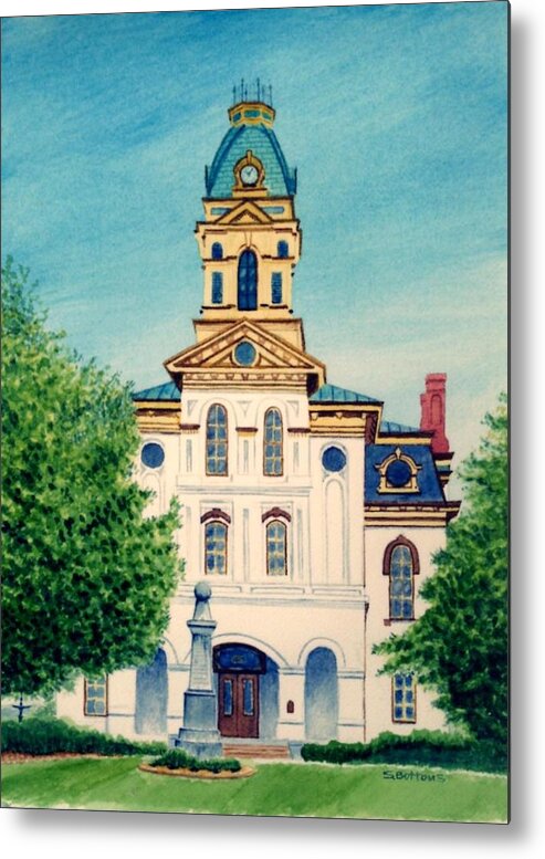 Cabarrus County Metal Print featuring the painting Cabarrus County Courthouse by Stacy C Bottoms