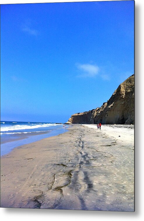 California Metal Print featuring the photograph California Beach Hike by Angela Bushman