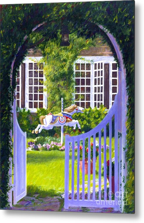 Nantucket Metal Print featuring the painting Chanticleer by Candace Lovely