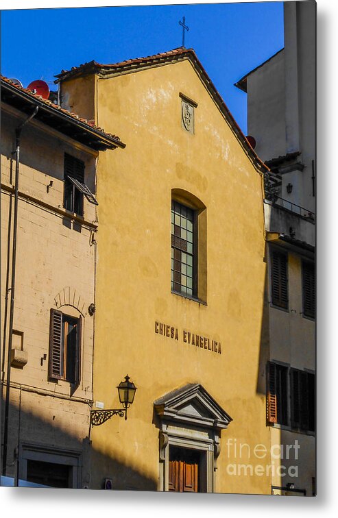 Church Metal Print featuring the photograph Chiesa Evangelica by Elizabeth M