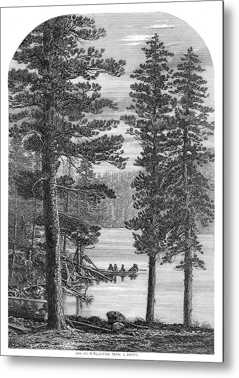 19th Century Metal Print featuring the painting Colorado Green Lake by Granger