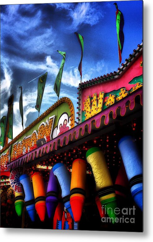 Architectural Art Metal Print featuring the photograph Colors of the Midway 2 by Robert McCubbin