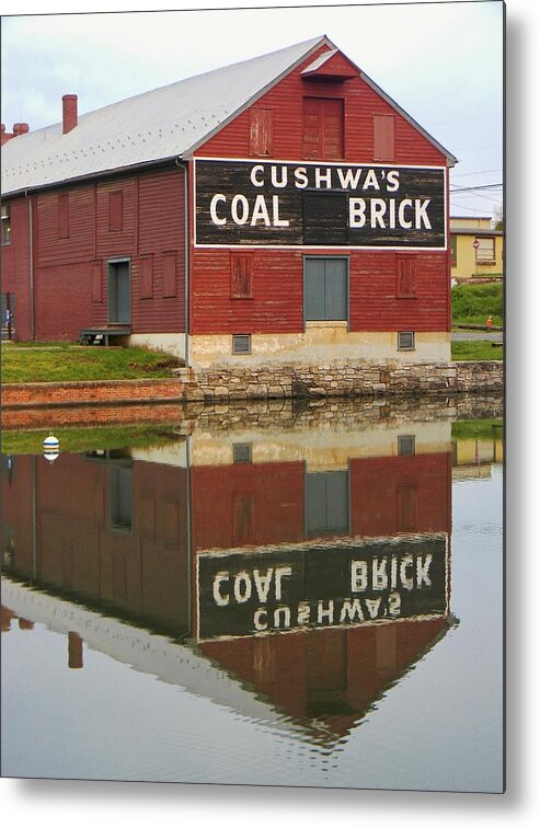 Cushwa Basin Metal Print featuring the photograph Cushwa Basin Warehouse by Jean Goodwin Brooks