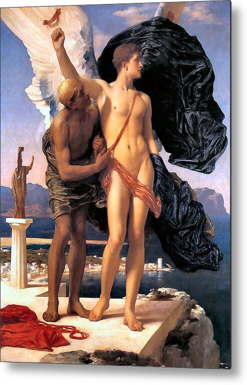 Icarus and Daedalus Frederic Leighton Art painting A0 A1 A2 A3 A4 photo poster