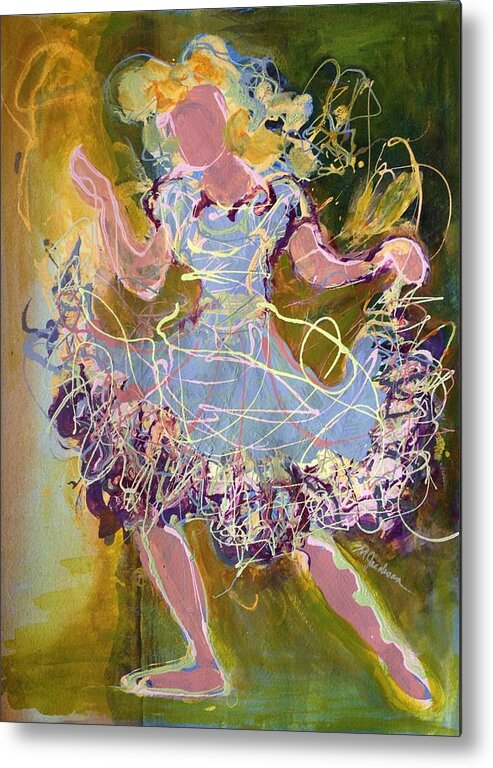 Dance Metal Print featuring the painting Dancing 1 by Marilyn Jacobson