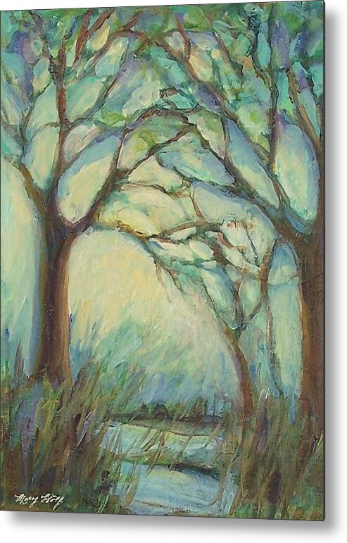 Impressionism Metal Print featuring the painting Dawn by Mary Wolf
