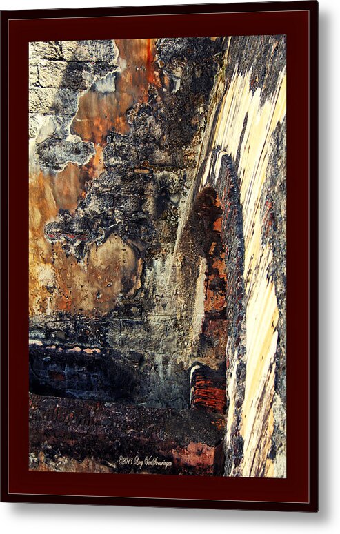 El Morro Metal Print featuring the photograph El Morro Arch with border by Lucy VanSwearingen