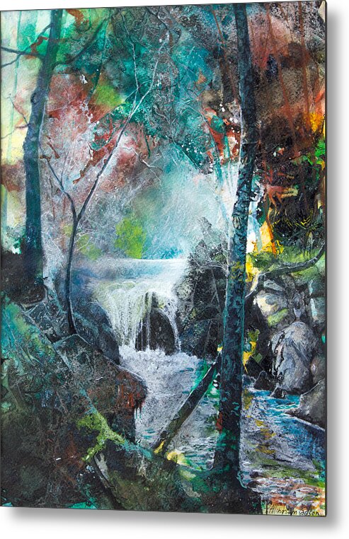 Art Metal Print featuring the painting Fairy Woods II by Patricia Allingham Carlson