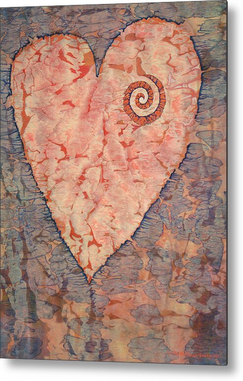 Heart Metal Print featuring the painting From The Heart by Lynda Hoffman-Snodgrass