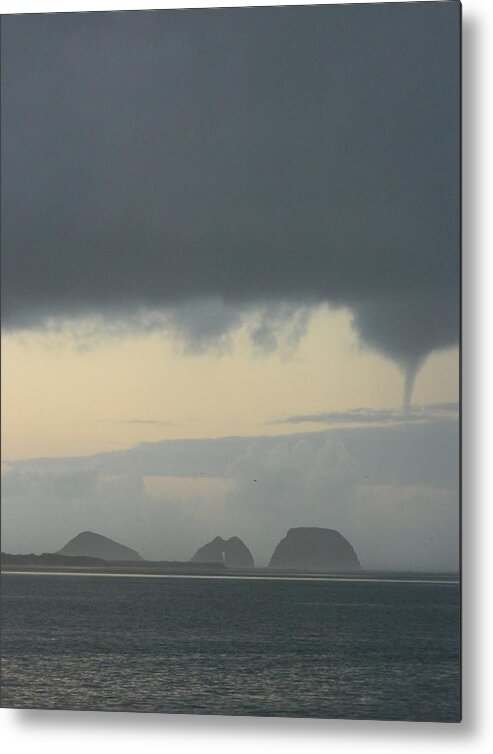 Funnel Cloud Metal Print featuring the photograph Funnel Cloud by Gallery Of Hope 