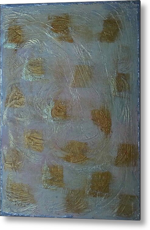 Abstract Painting Metal Print featuring the painting G6 - shiny by KUNST MIT HERZ Art with heart