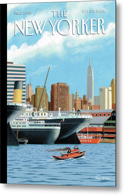 American History Metal Print featuring the painting Ghost Ships by Bruce McCall
