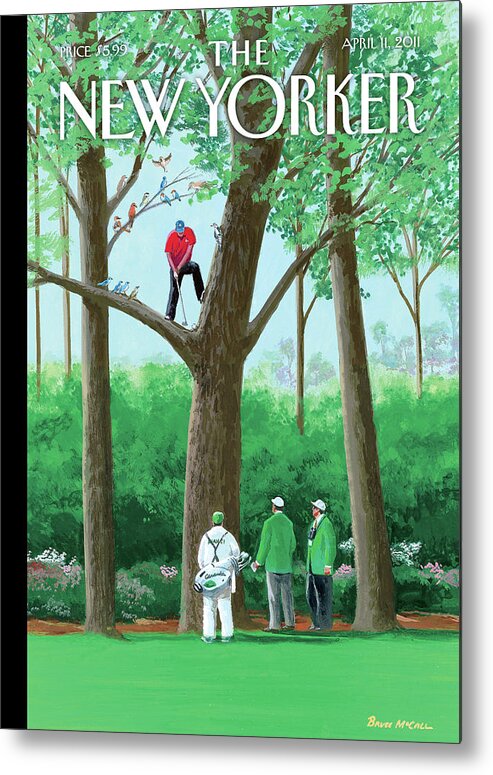 Golf Metal Print featuring the painting My Best Shot by Bruce McCall