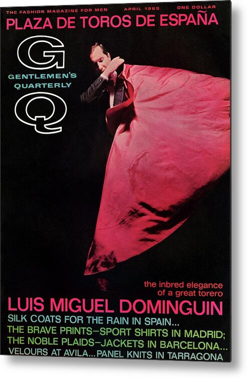 Fashion Metal Print featuring the photograph Gq Cover Featuring Miguel Dominguin by Carl Fischer