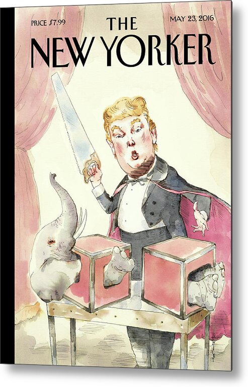 Donald Trump Metal Print featuring the painting Grand Illusion by Barry Blitt
