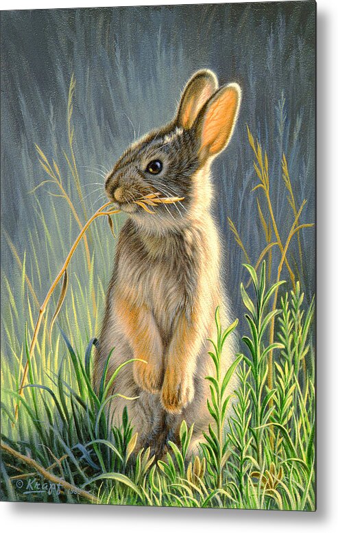 Wildlife Metal Print featuring the painting Highly Selective by Paul Krapf