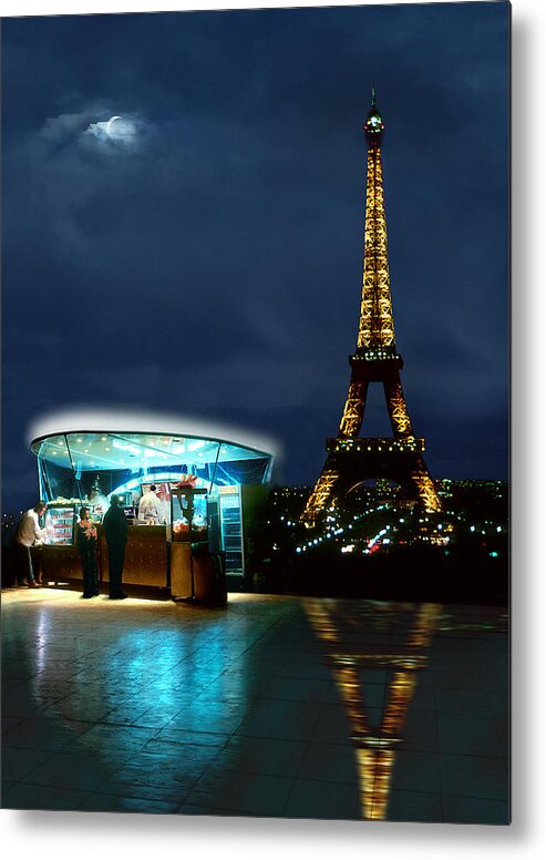 Paris Metal Print featuring the photograph Hot Dog in Paris by Mike McGlothlen