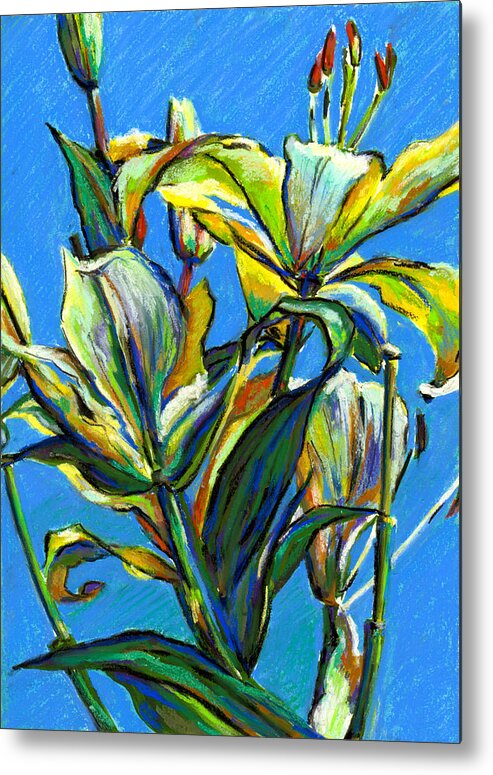 Contemporary Painting Metal Print featuring the painting Illuminated by Tanya Filichkin
