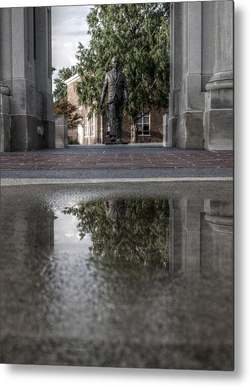 James Meredith Metal Print featuring the photograph James Meredith Statue Reflection by Joshua House