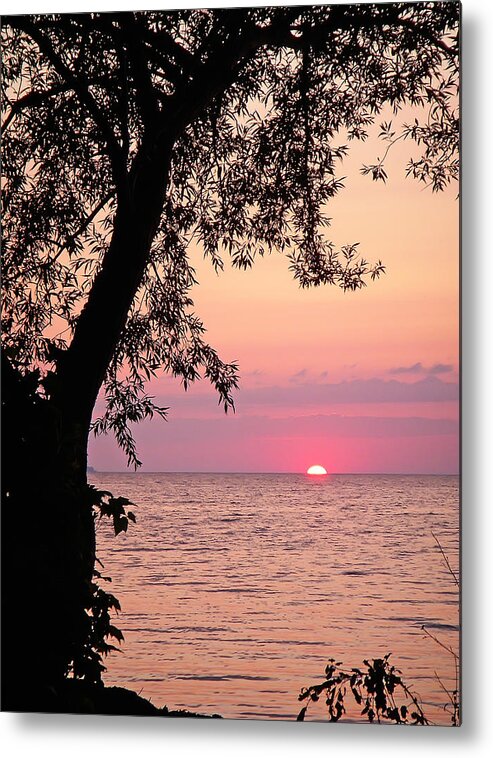 Sunset Metal Print featuring the photograph Lake Sunset #1 by Aimee L Maher ALM GALLERY