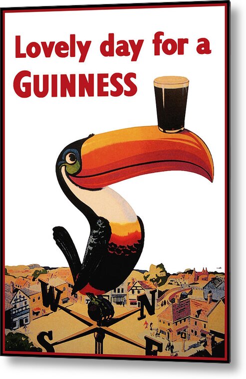 #faatoppicks Metal Print featuring the digital art Lovely Day for a Guinness by Georgia Clare