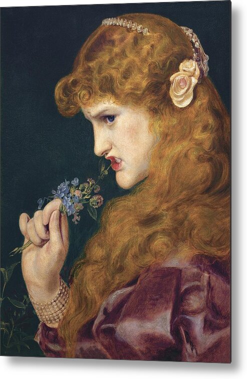 Frederick Sandys Metal Print featuring the painting Loves Shadow by Frederick Sandys