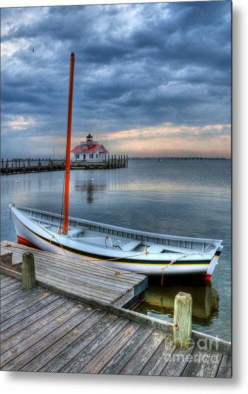 Boats Metal Print featuring the photograph Manteo Waterfront 2 by Mel Steinhauer