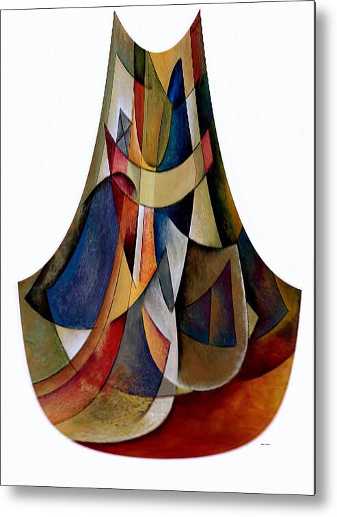 Art Metal Print featuring the digital art Modern Vase by Rafael Salazar