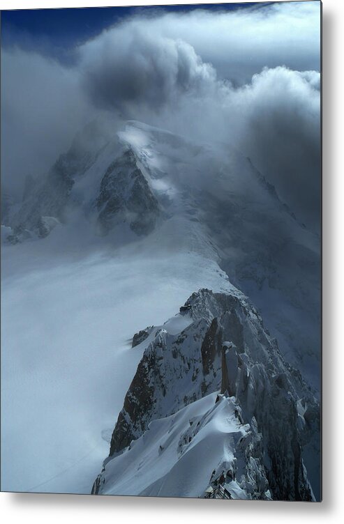 Chamonix Metal Print featuring the photograph Mont Blanc Storm by Frank Wilson