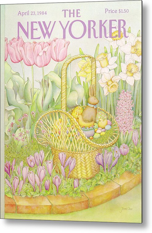 Nature Metal Print featuring the painting New Yorker April 23rd, 1984 by Jenni Oliver