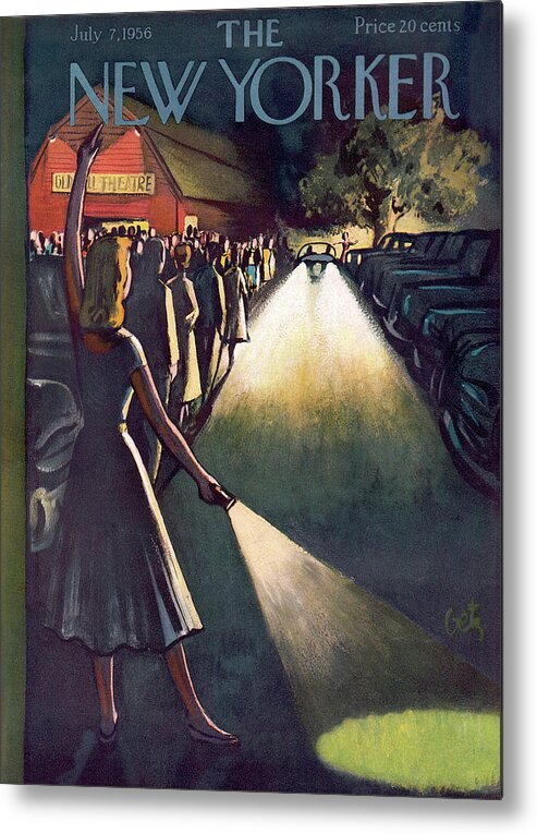 Party Metal Print featuring the painting New Yorker July 7th, 1956 by Arthur Getz