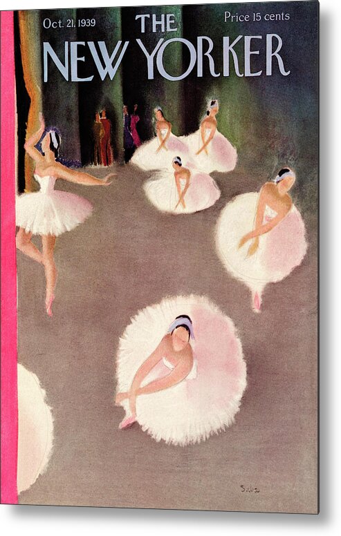 Ballet Metal Print featuring the painting New Yorker October 21, 1939 by Susanne Suba
