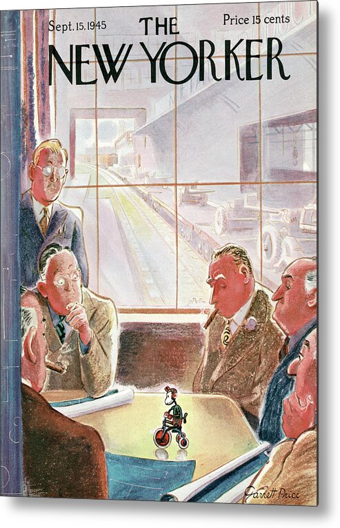 Toy Metal Print featuring the painting New Yorker September 15, 1945 by Garrett Price