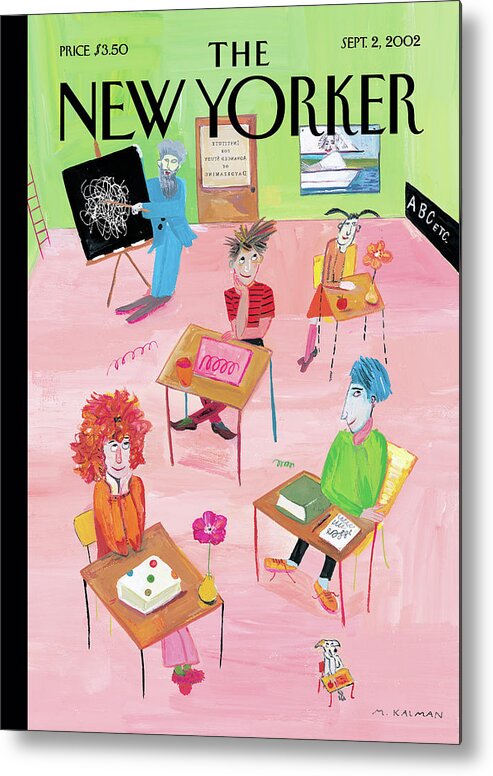 Back To School Metal Print featuring the painting School Daze by Maira Kalman