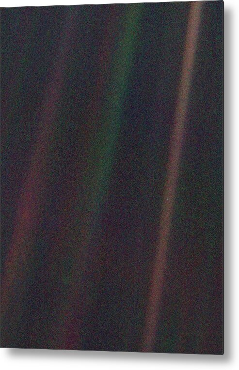 Pale Blue Dot Metal Print featuring the photograph Pale Blue Dot by Nasa/science Photo Library