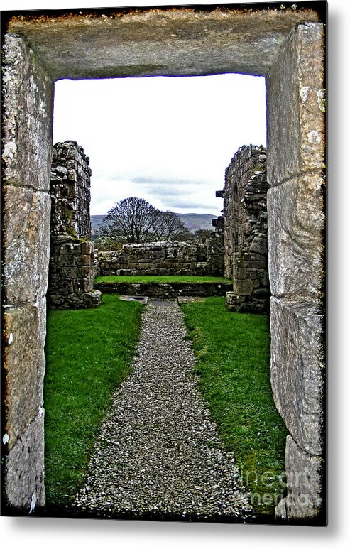 Path Metal Print featuring the photograph Bannagher Old Church by Nina Ficur Feenan