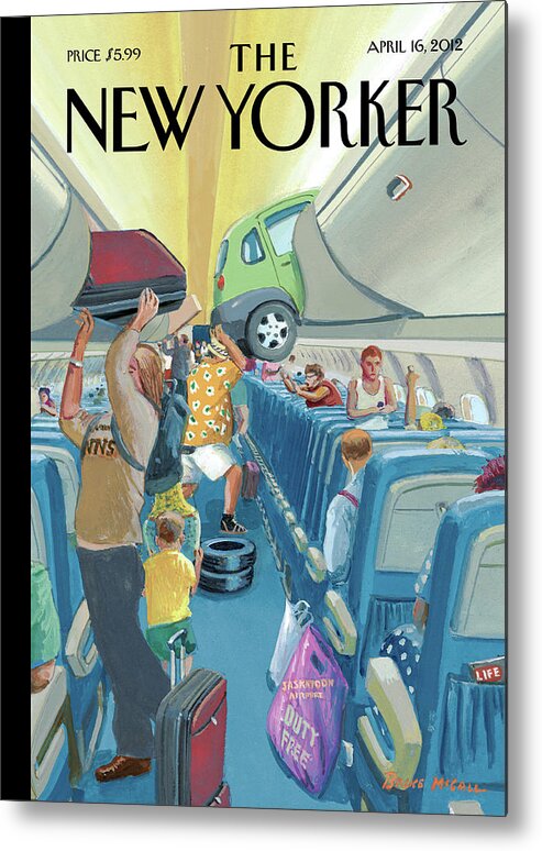 Travel Metal Print featuring the painting Carry-On Luggage by Bruce McCall