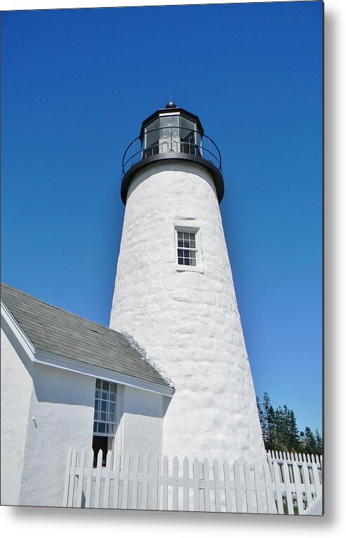 Pemaquid Lighthouse Metal Print featuring the photograph Pemaquid Lighthouse by Jean Goodwin Brooks