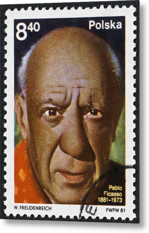 Painter Metal Print featuring the photograph Picasso Stamp by Traveler1116