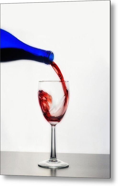 Wine Metal Print featuring the photograph Pour Me A Glass by Eugene Campbell