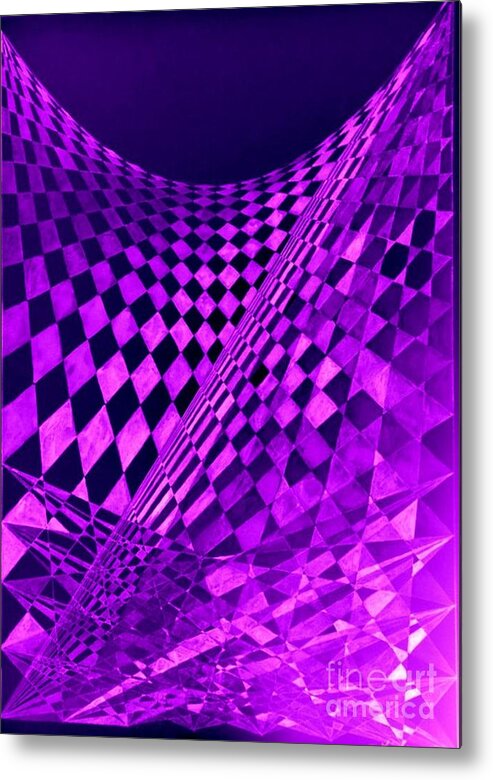 Purple Metal Print featuring the digital art Purple Perspectives by Sylvie Leandre
