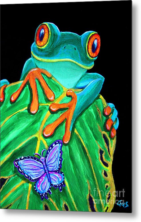 Frog Butterfly Pond Canvas Poster Print Picture living Room Home Wall Decor Art 