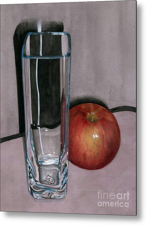 Fruit Metal Print featuring the painting Reflections and Shadows by Barbara Jewell
