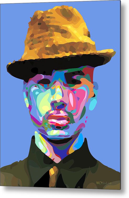 Portraits Metal Print featuring the digital art Renaldo by Walter Neal