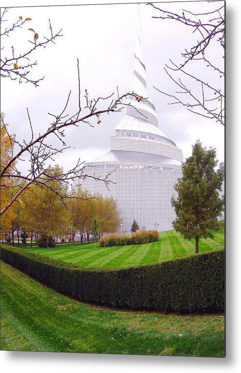 Rlds Church Metal Print featuring the photograph RLDS Church by Ellen Tully