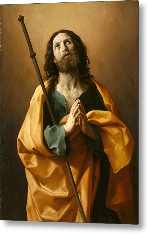 Guido Reni Metal Print featuring the painting Saint James the Great by Guido Reni