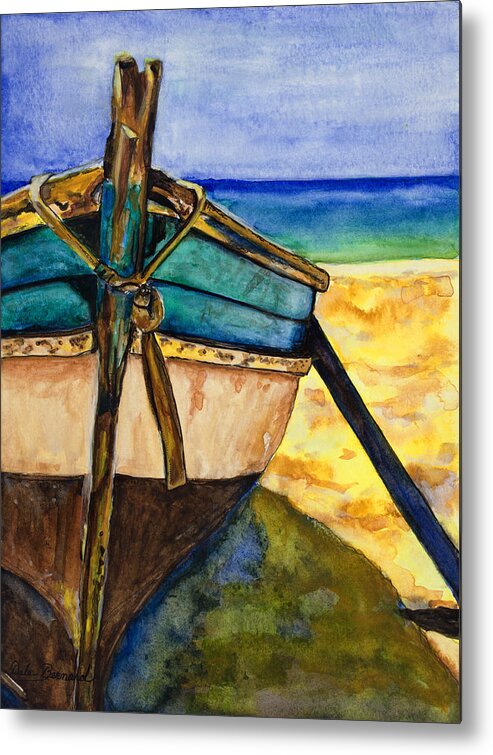 Boat Metal Print featuring the painting Seaworthy by Dale Bernard