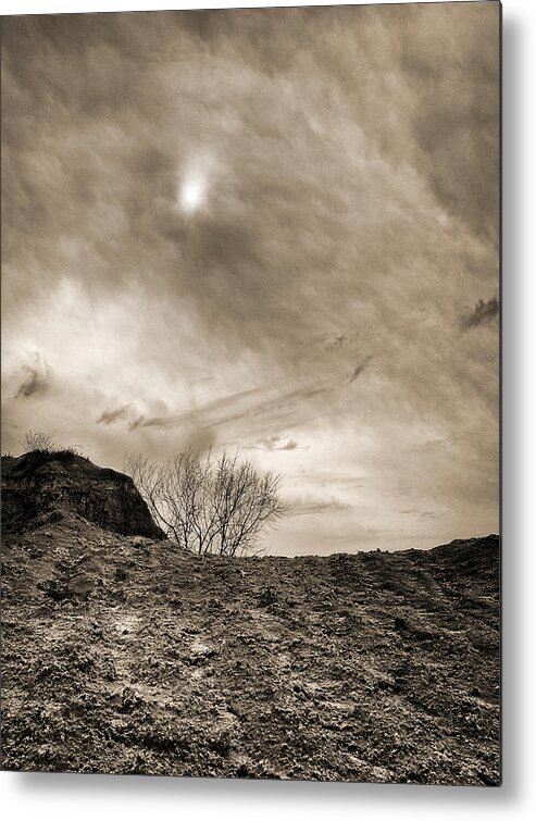 Sun Metal Print featuring the photograph Sepia skies by Meir Ezrachi