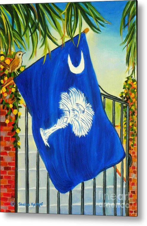 Art Metal Print featuring the painting South Carolina - A State of Art by Shelia Kempf